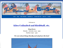 Tablet Screenshot of birdsandkites.com